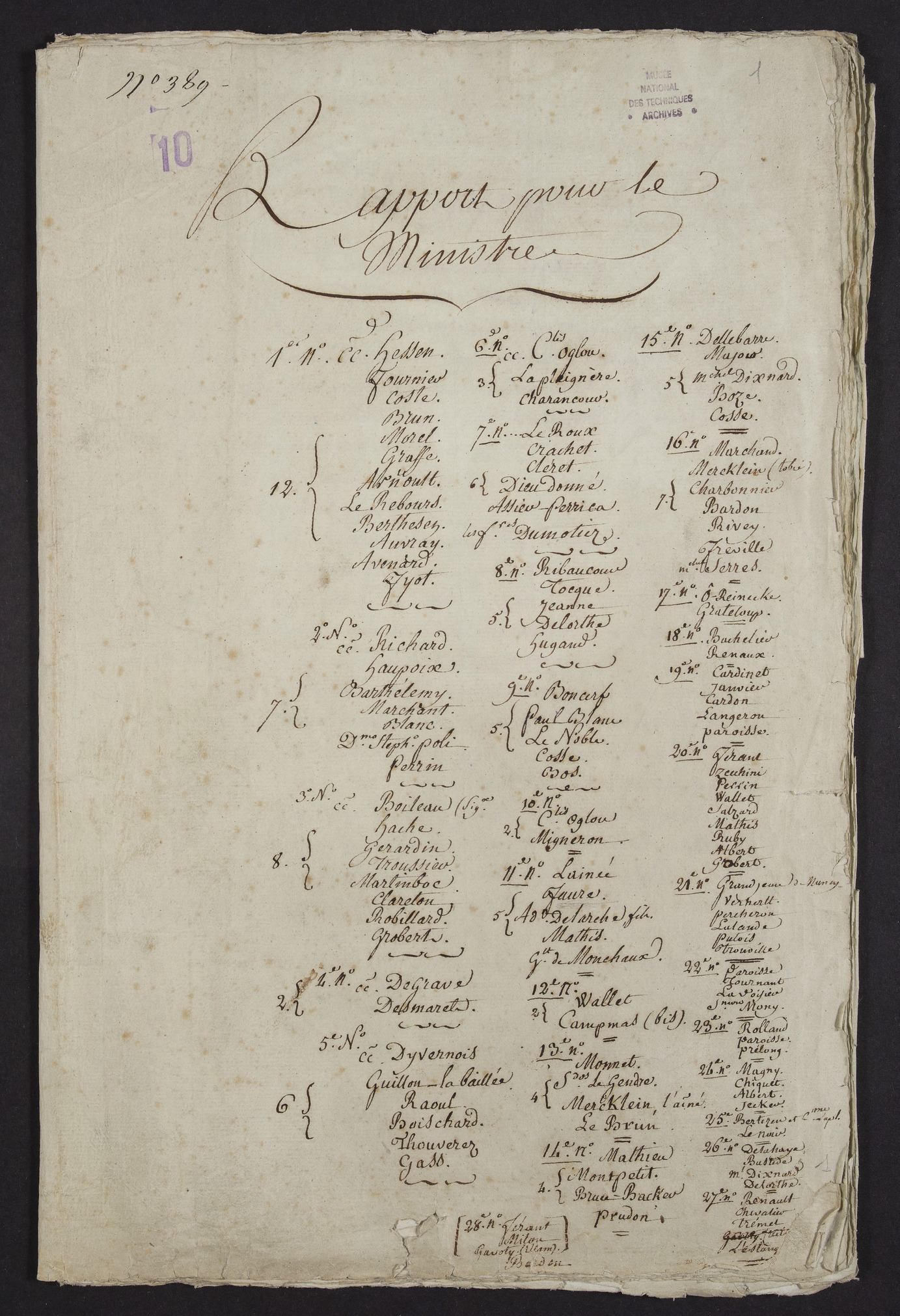 Page de titre du 10_389