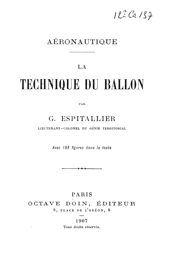 Page de titre du 12CA137