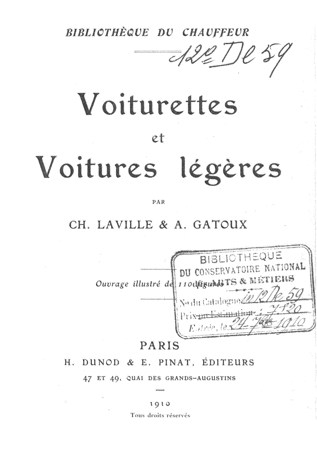 Page de titre du 12DE59