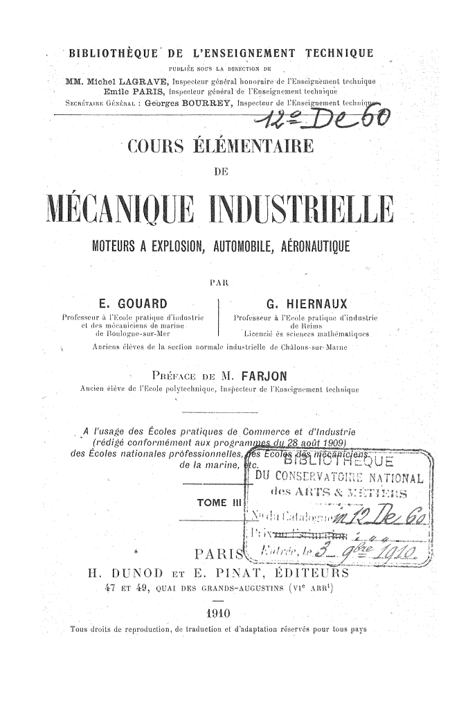 Page de titre du 12DE60.3