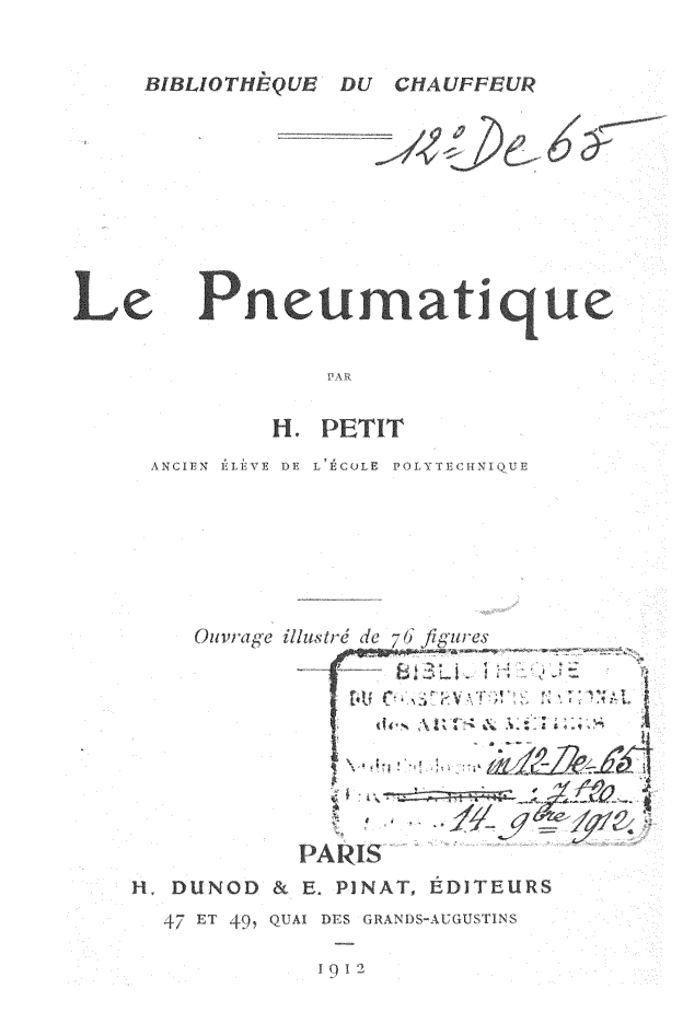 Page de titre du 12DE65