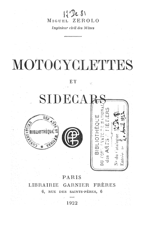 Page de titre du 12DE81