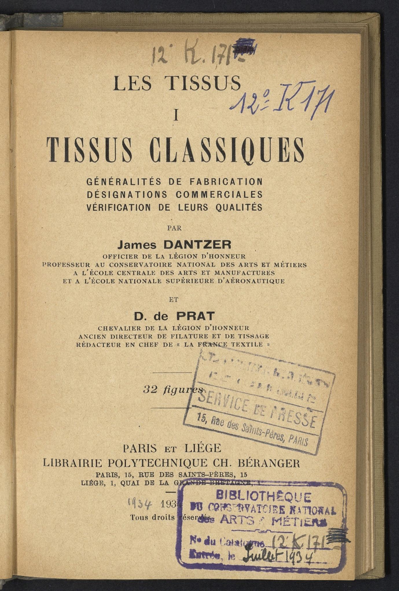 Page de titre du 12K171.1