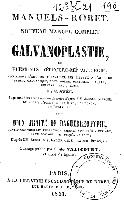 Page de titre du 12K21.196