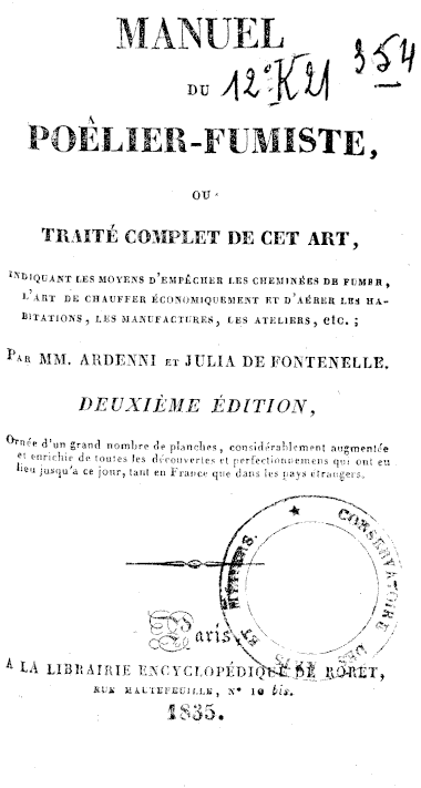 Page de titre du 12K21.354