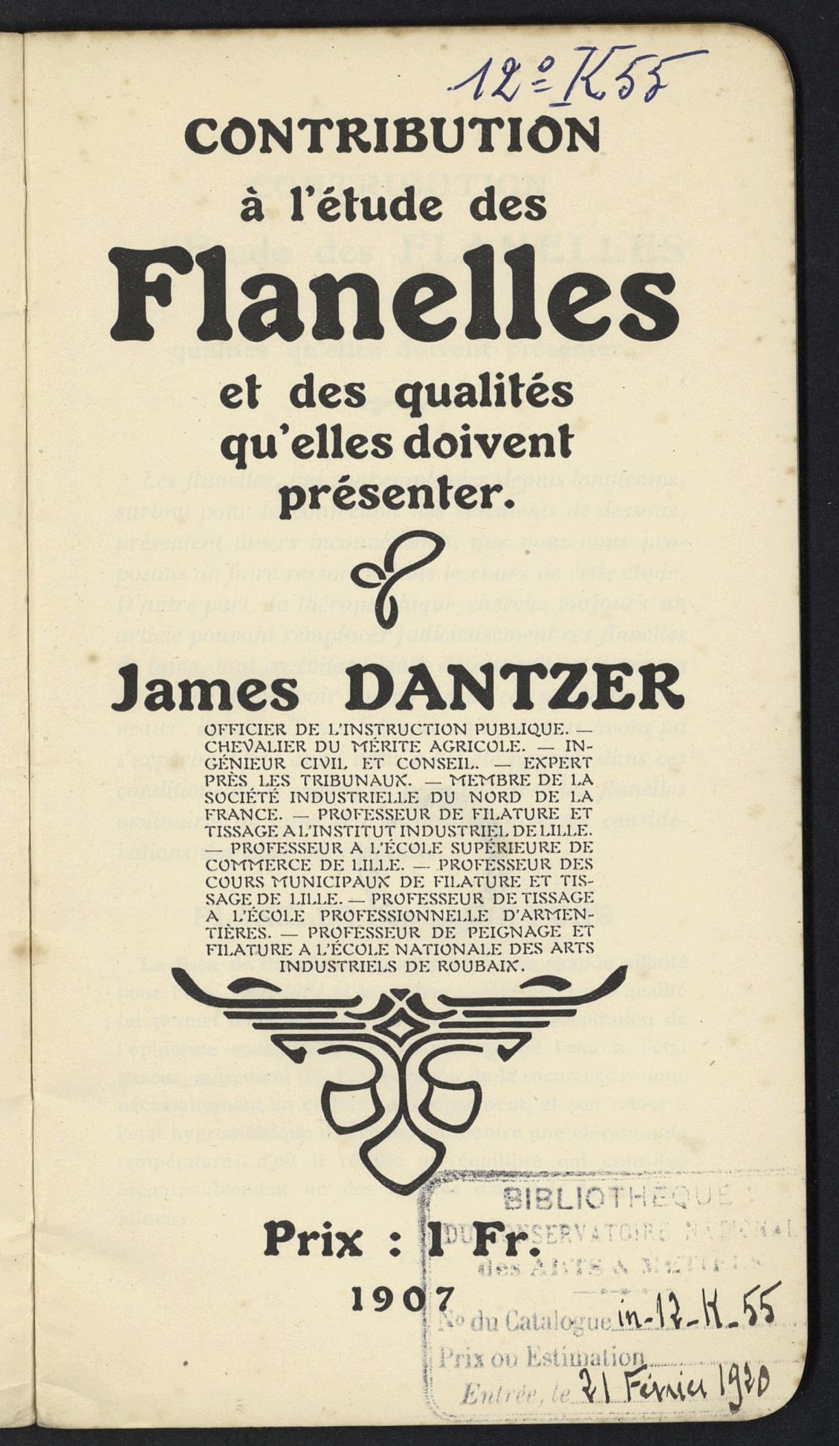 Page de titre du 12K55