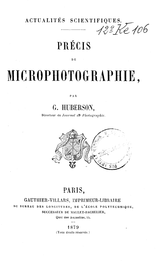 Page de titre du 12KE106