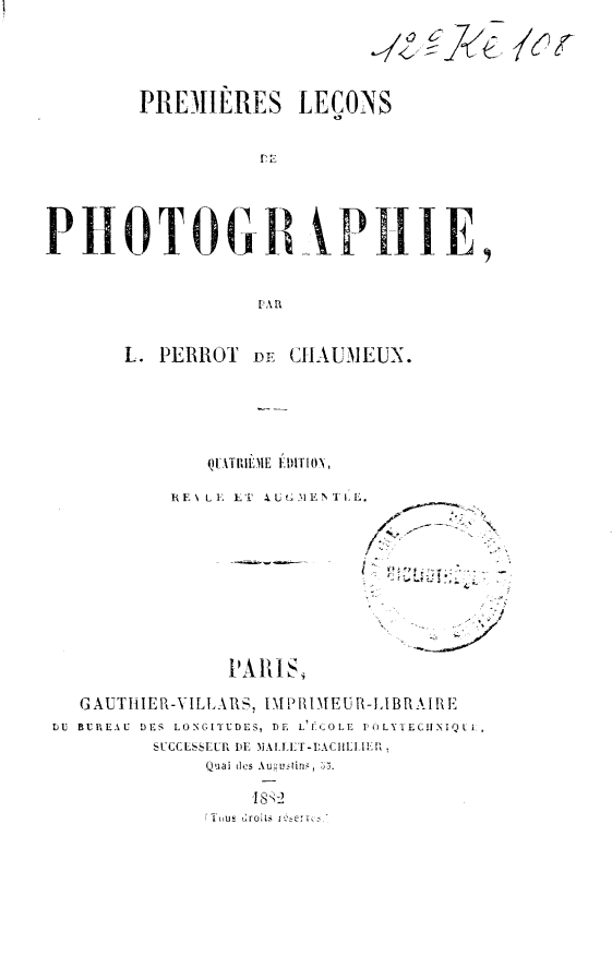 Page de titre du 12KE108