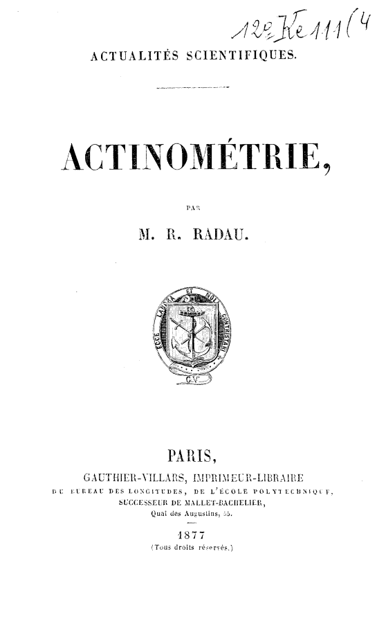 Page de titre du 12KE111.4