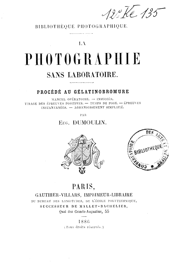 Page de titre du 12KE135