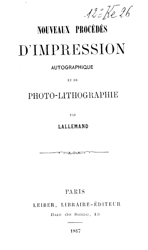 Page de titre du 12KE26