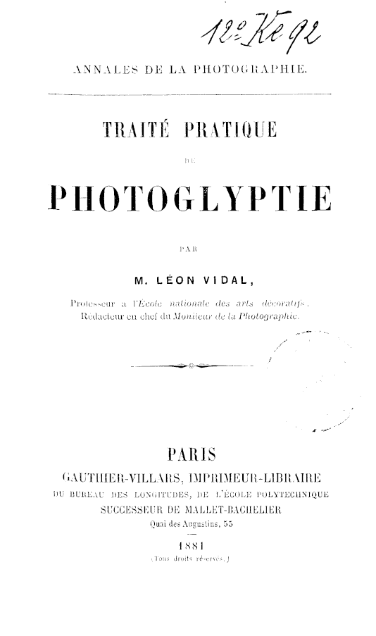 Page de titre du 12KE92