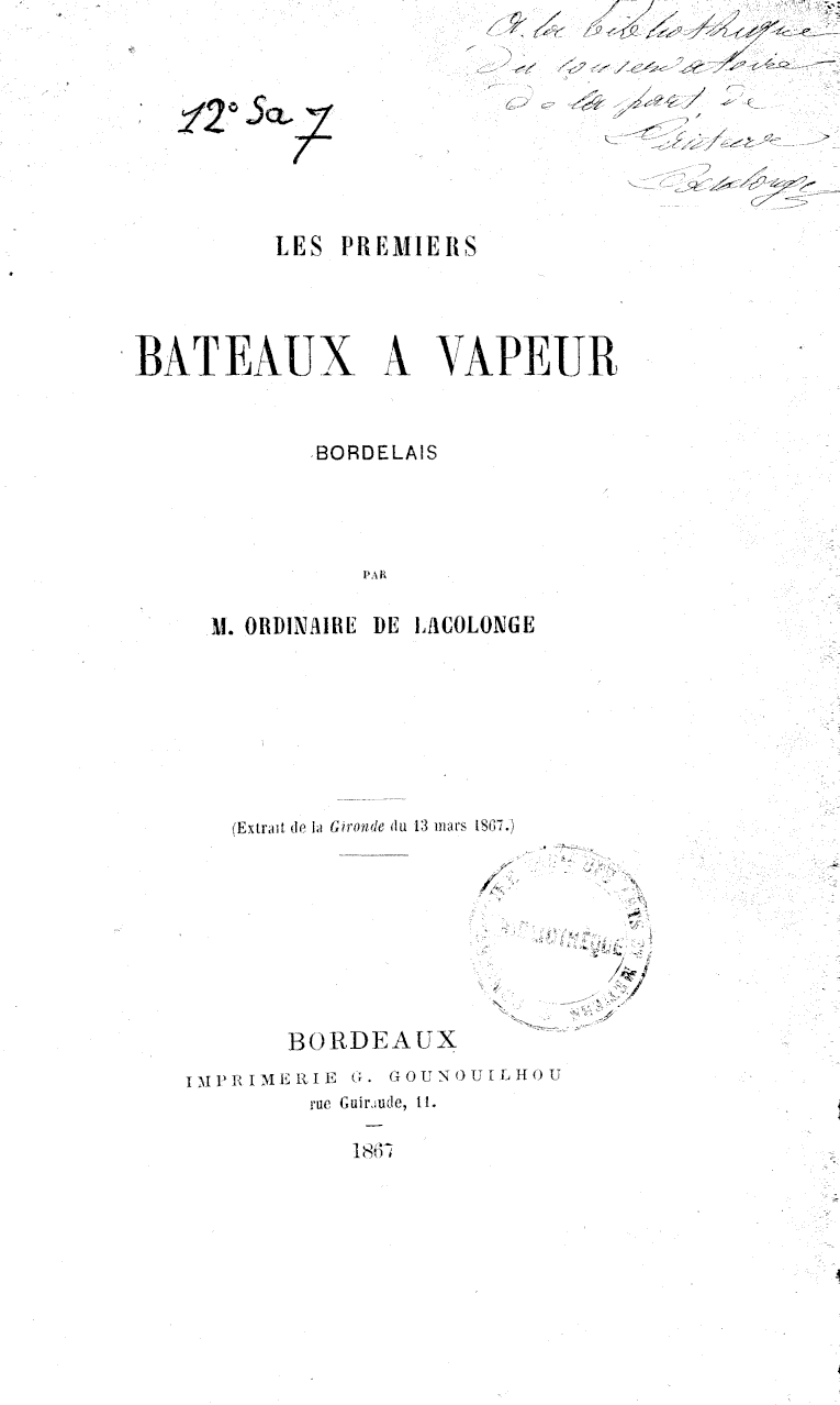 Page de titre du 12SA7