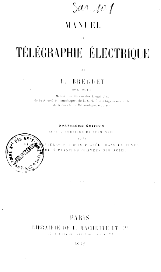 Page de titre du 12SAR101