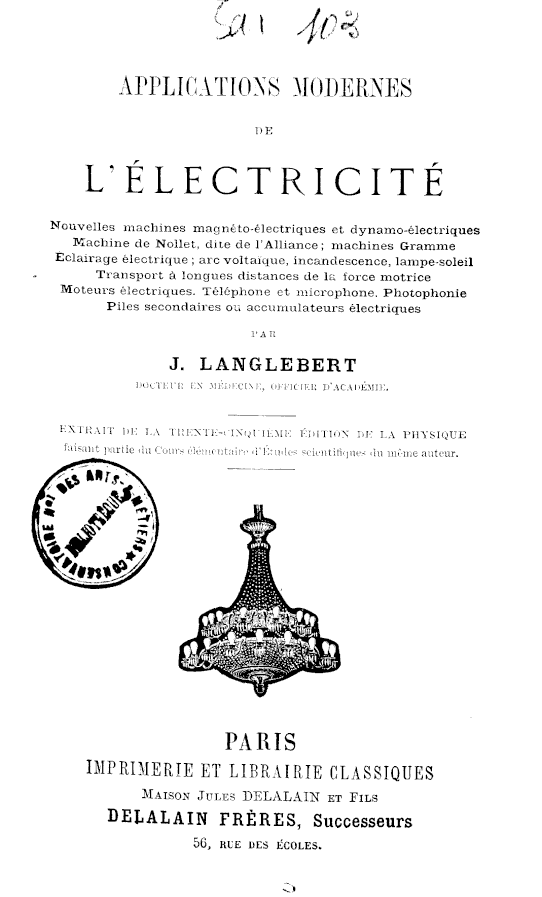 Page de titre du 12SAR103