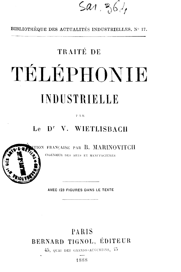 Page de titre du 12SAR364