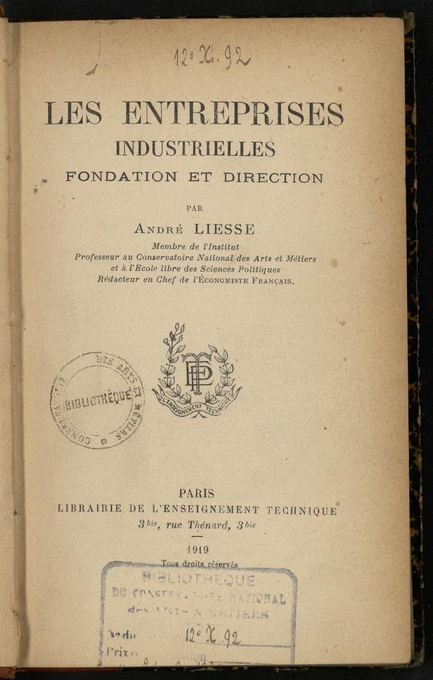 Page de titre du 12X92