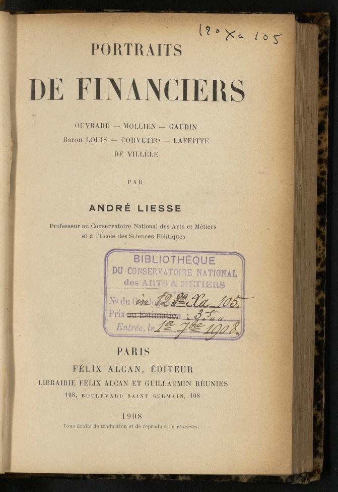 Page de titre du 12XA105