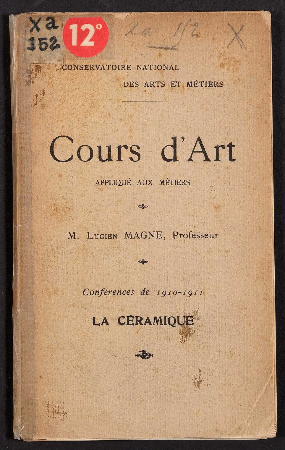 Page de titre du 12XA152