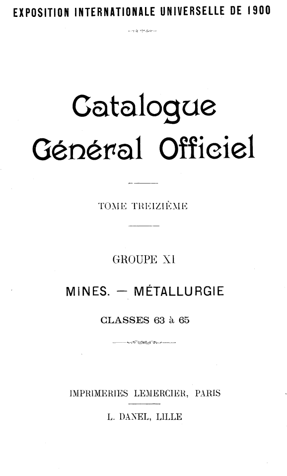 Page de titre du 12XAE54.13