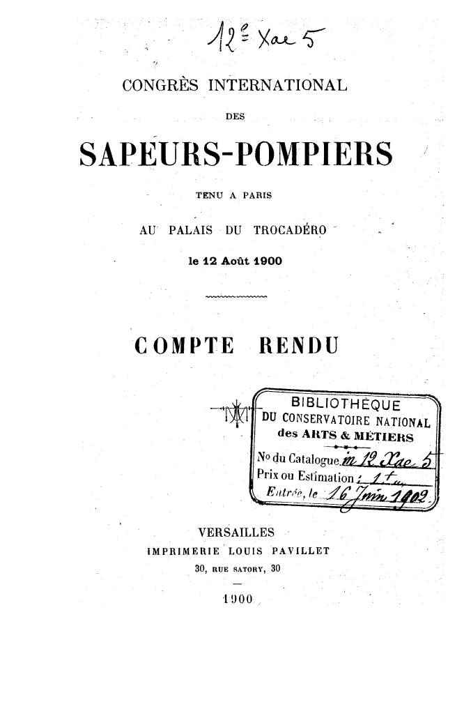 Page de titre du 12XAE56