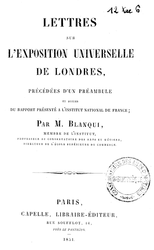 Page de titre du 12XAE6