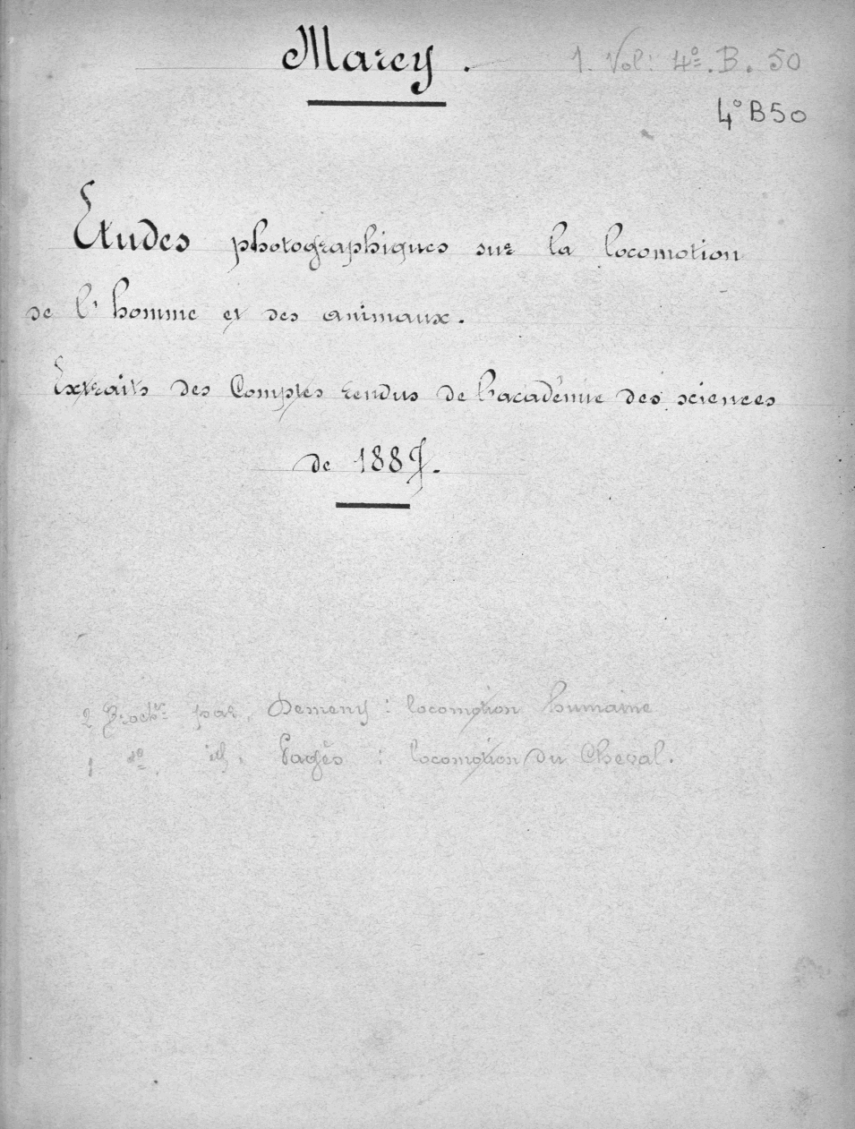 Page de titre du 4B50.1