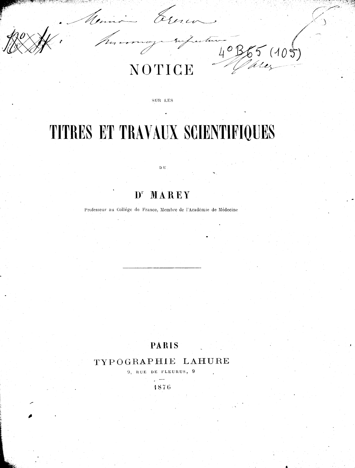 Page de titre du 4B65.105