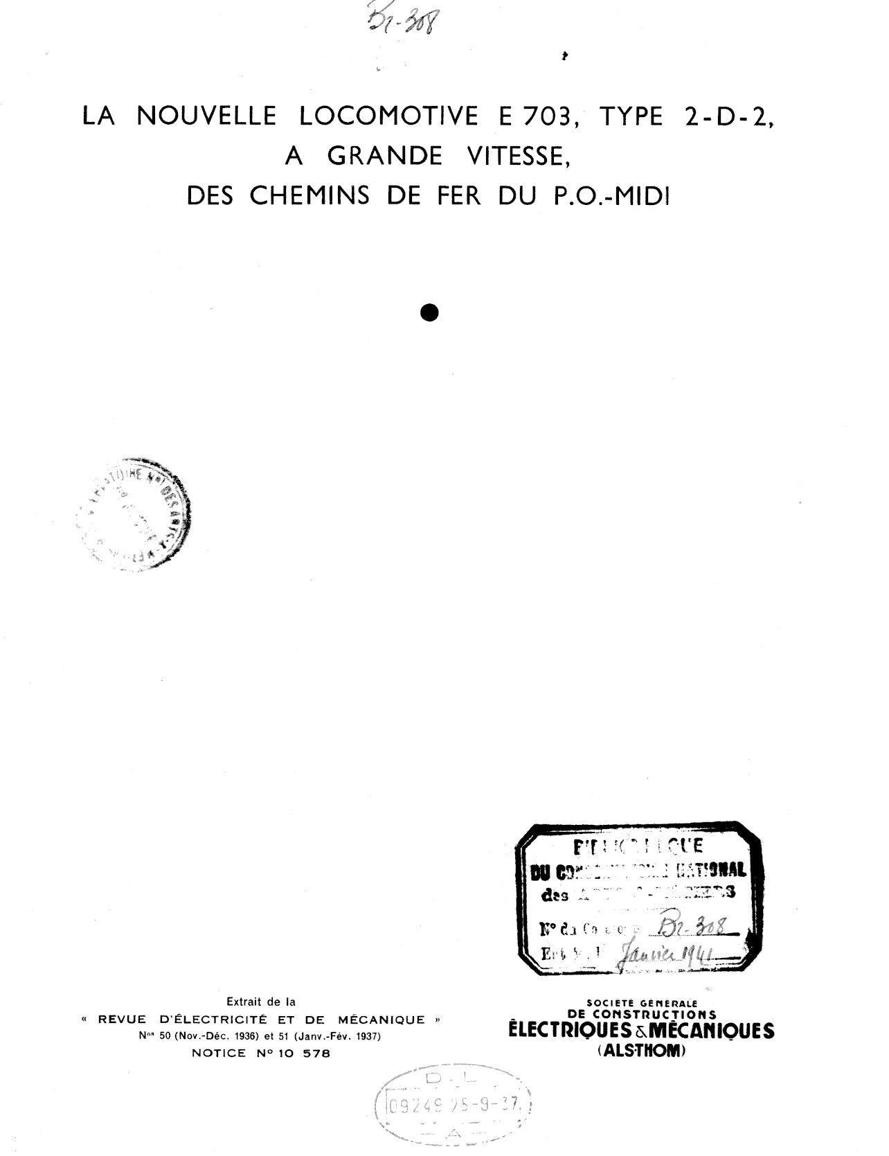 Page de titre du 4BR308