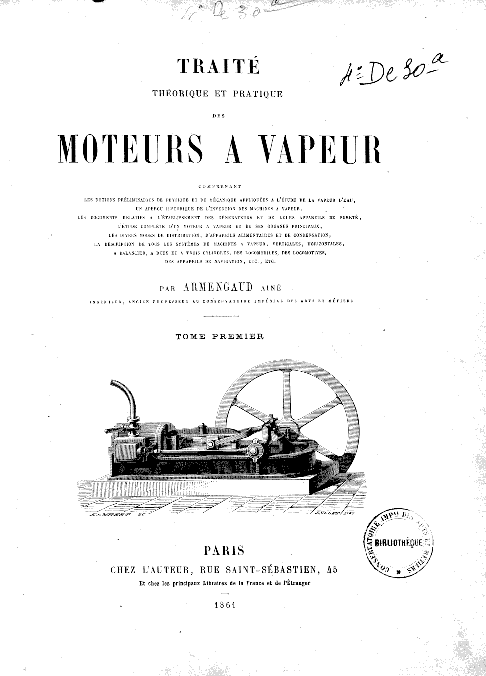 Page de titre du 4DE30.1