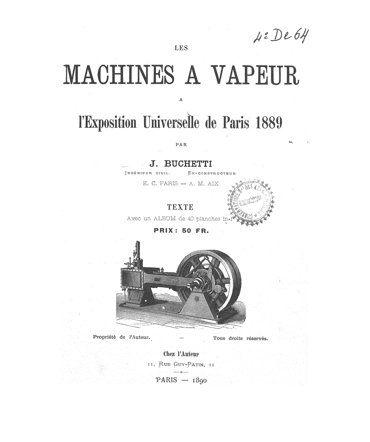 Page de titre du 4DE64