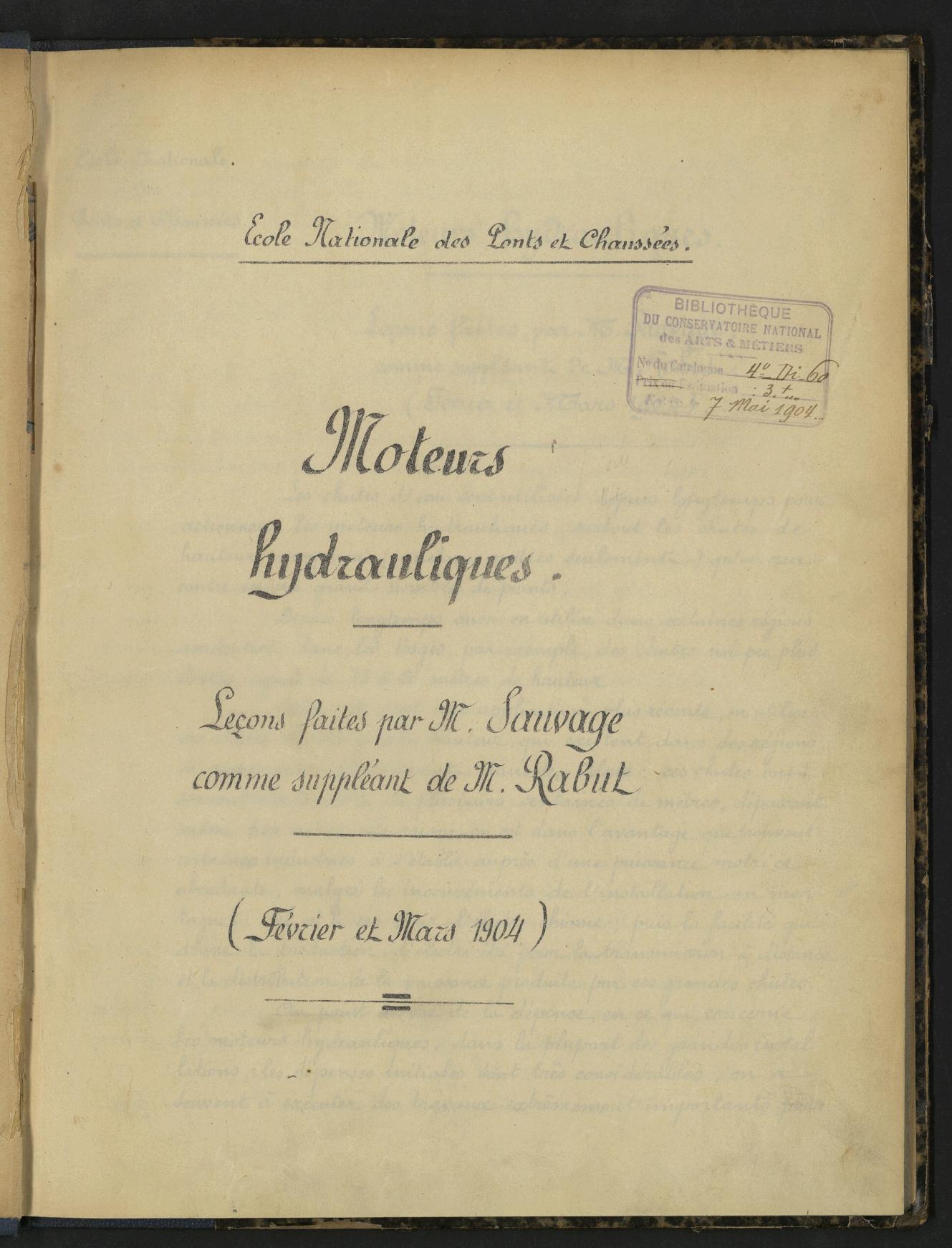 Page de titre du 4DI60