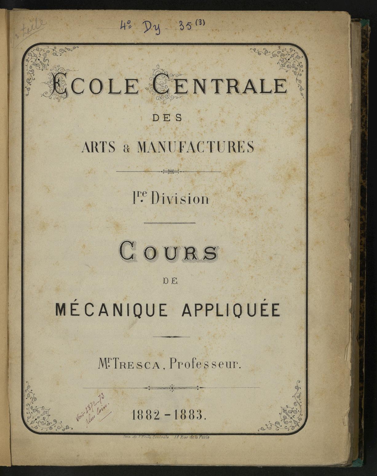 Page de titre du 4DY35.3