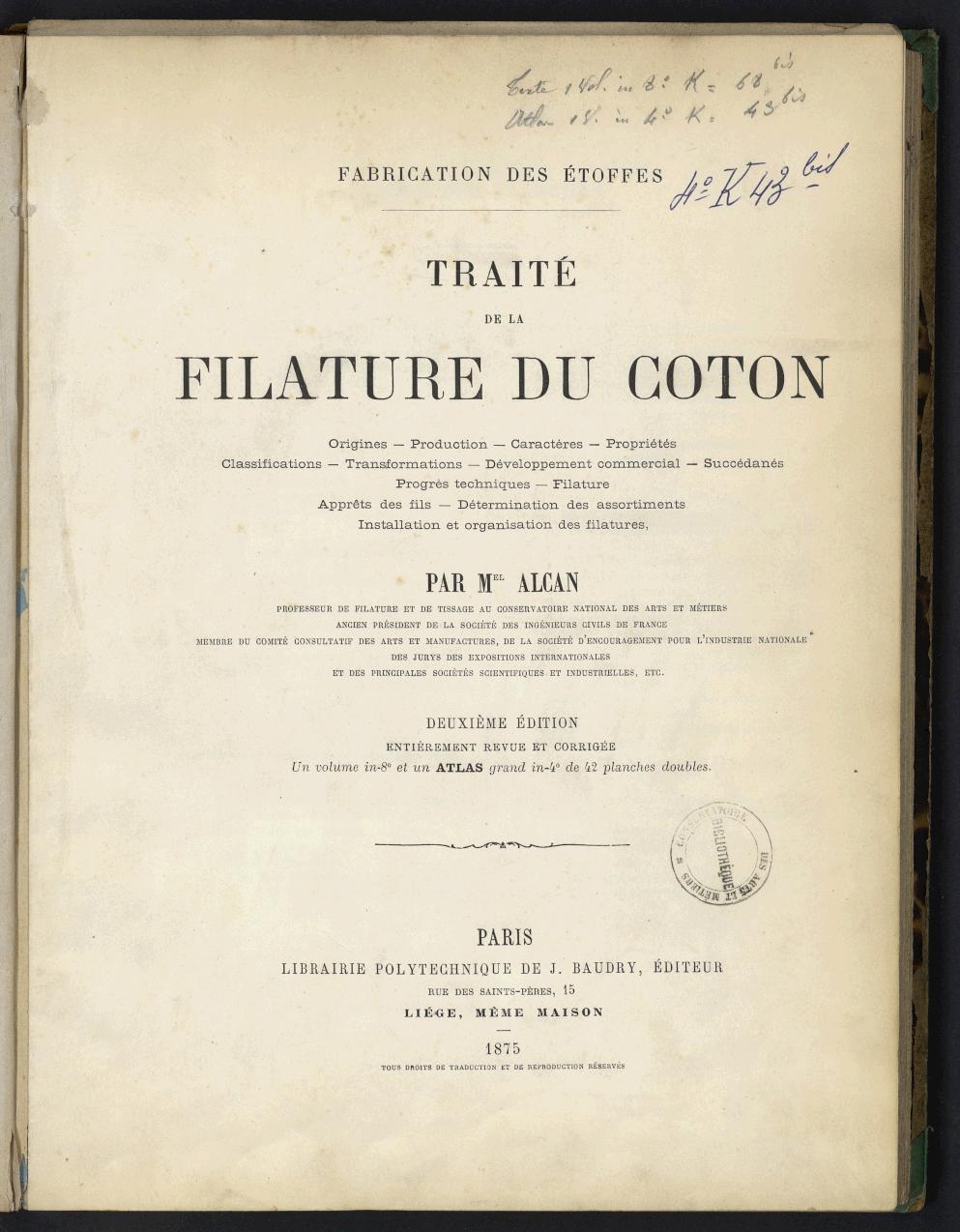 Page de titre du 4K43BIS