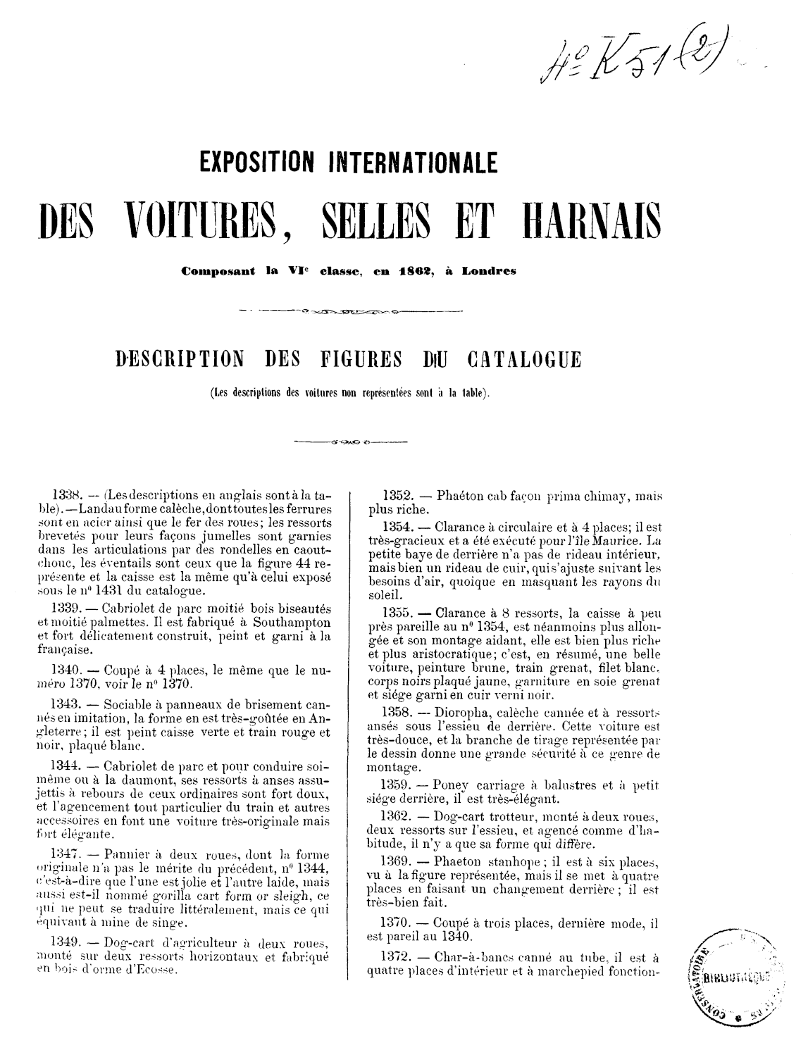 Page de titre du 4K51BIS