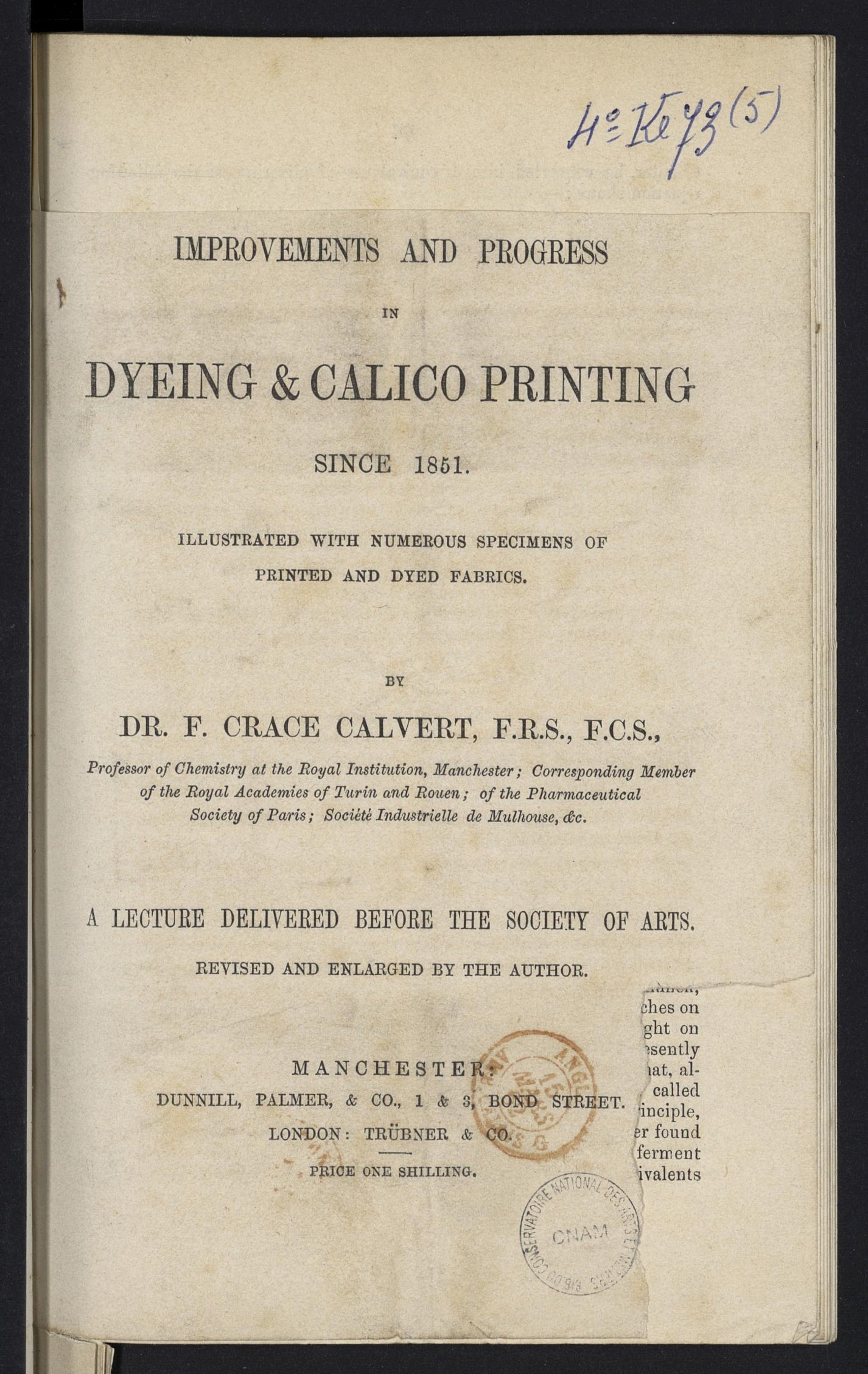 Page de titre du 4KE73.5