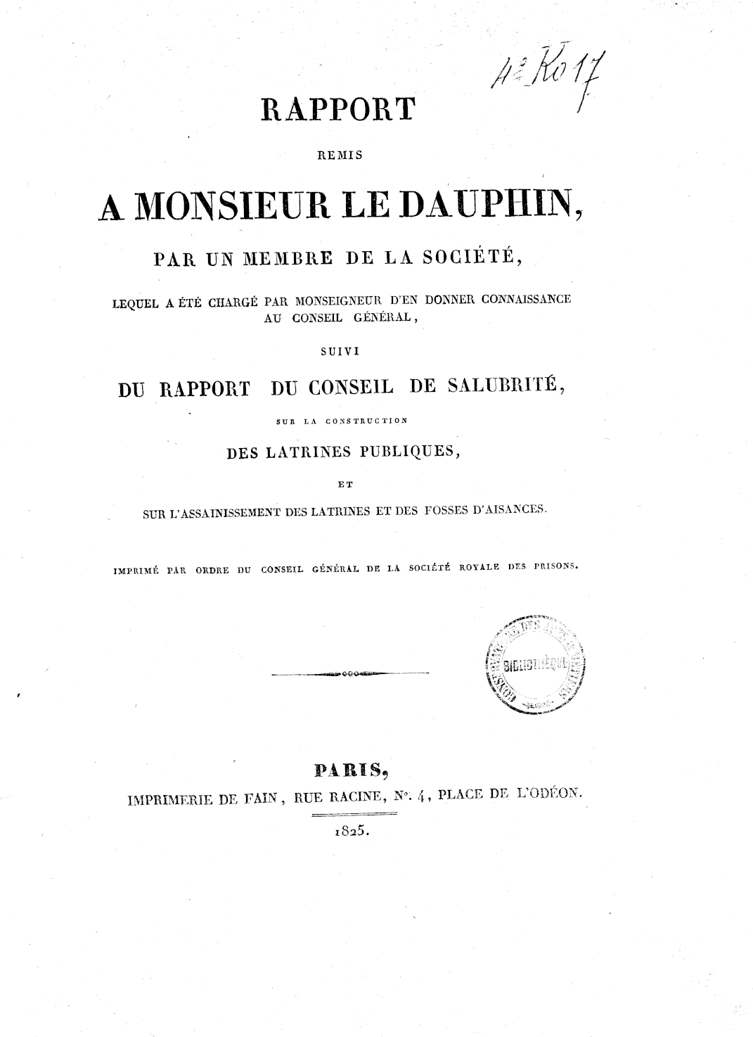 Page de titre du 4KO17