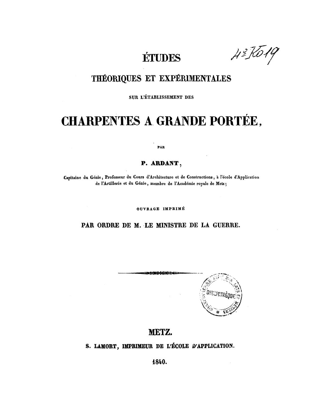 Page de titre du 4KO19