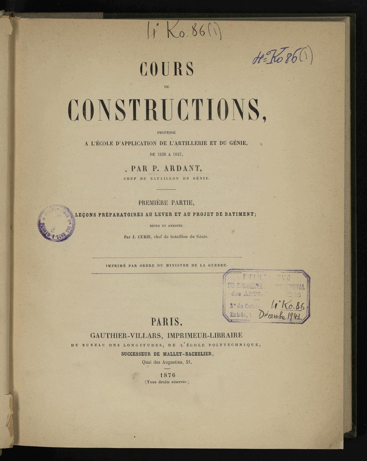 Page de titre du 4KO86.1