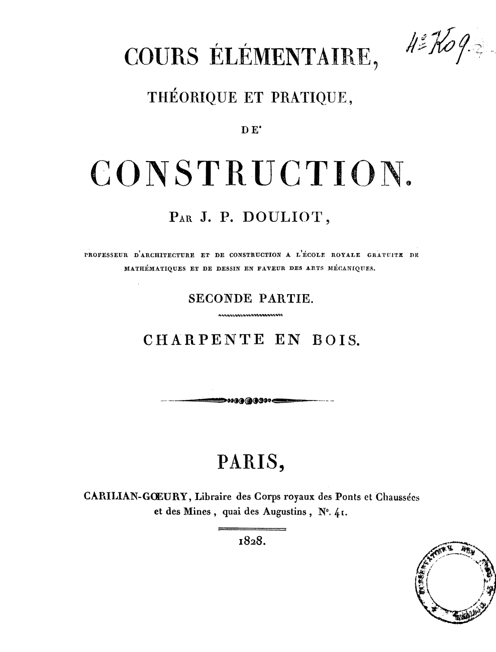 Page de titre du 4KO9.2-1