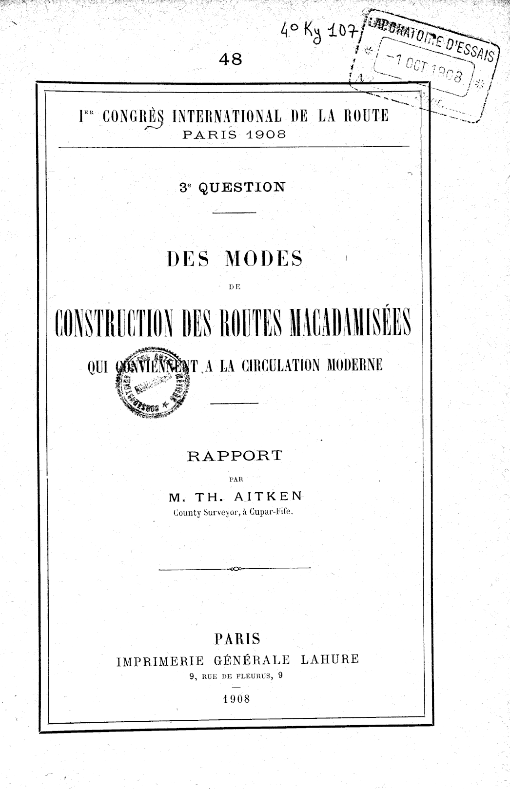 Page de titre du 4KY107.16