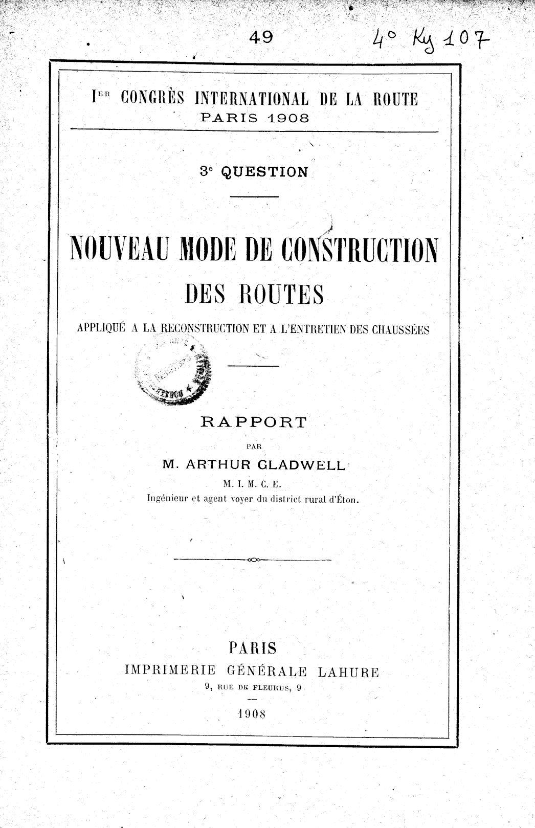 Page de titre du 4KY107.17