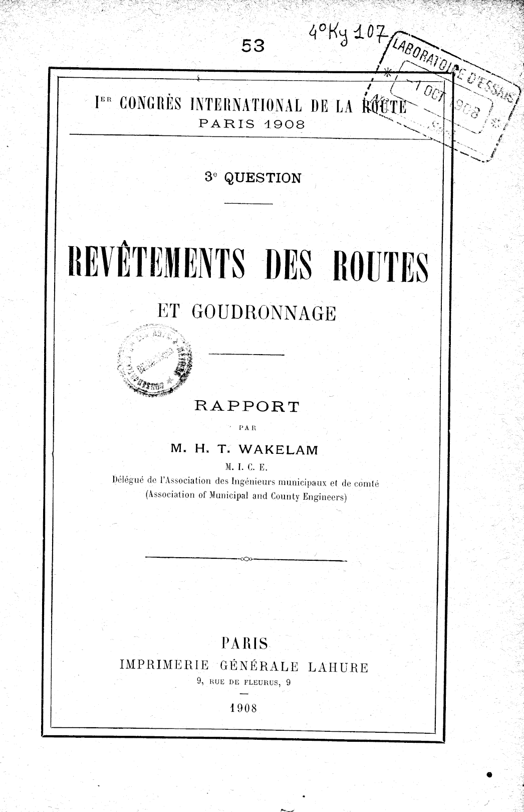 Page de titre du 4KY107.20