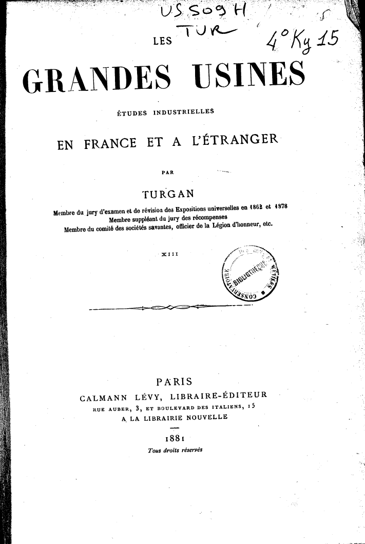 Page de titre du 4KY15.13