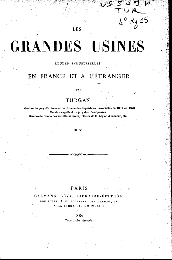 Page de titre du 4KY15.15
