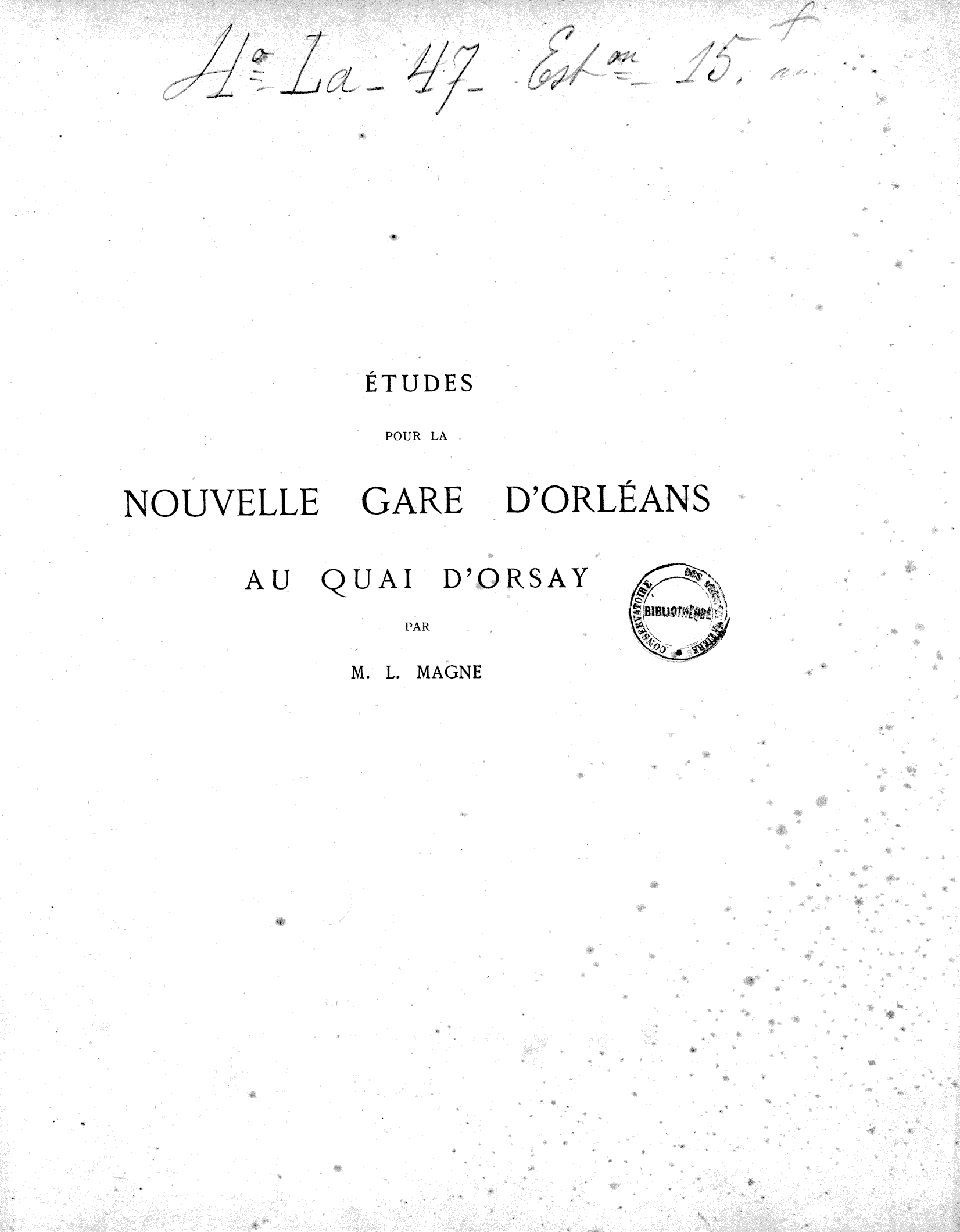 Page de titre du 4LA47