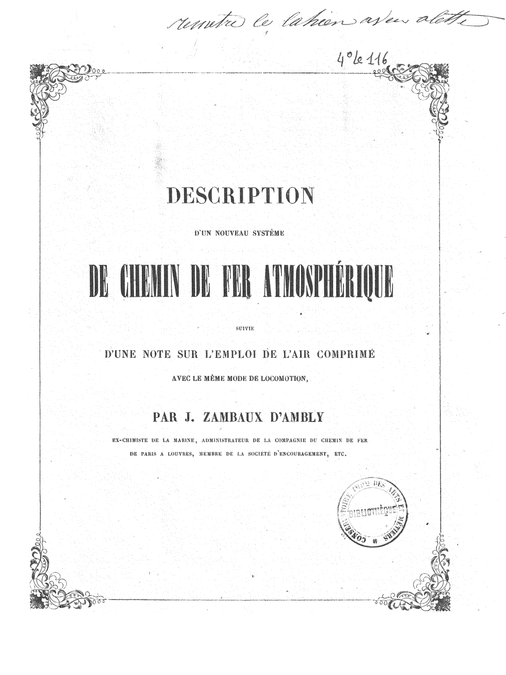 Page de titre du 4LE116