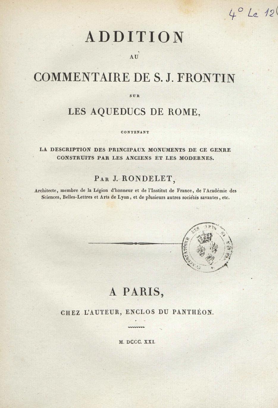 Page de titre du 4LE12.2