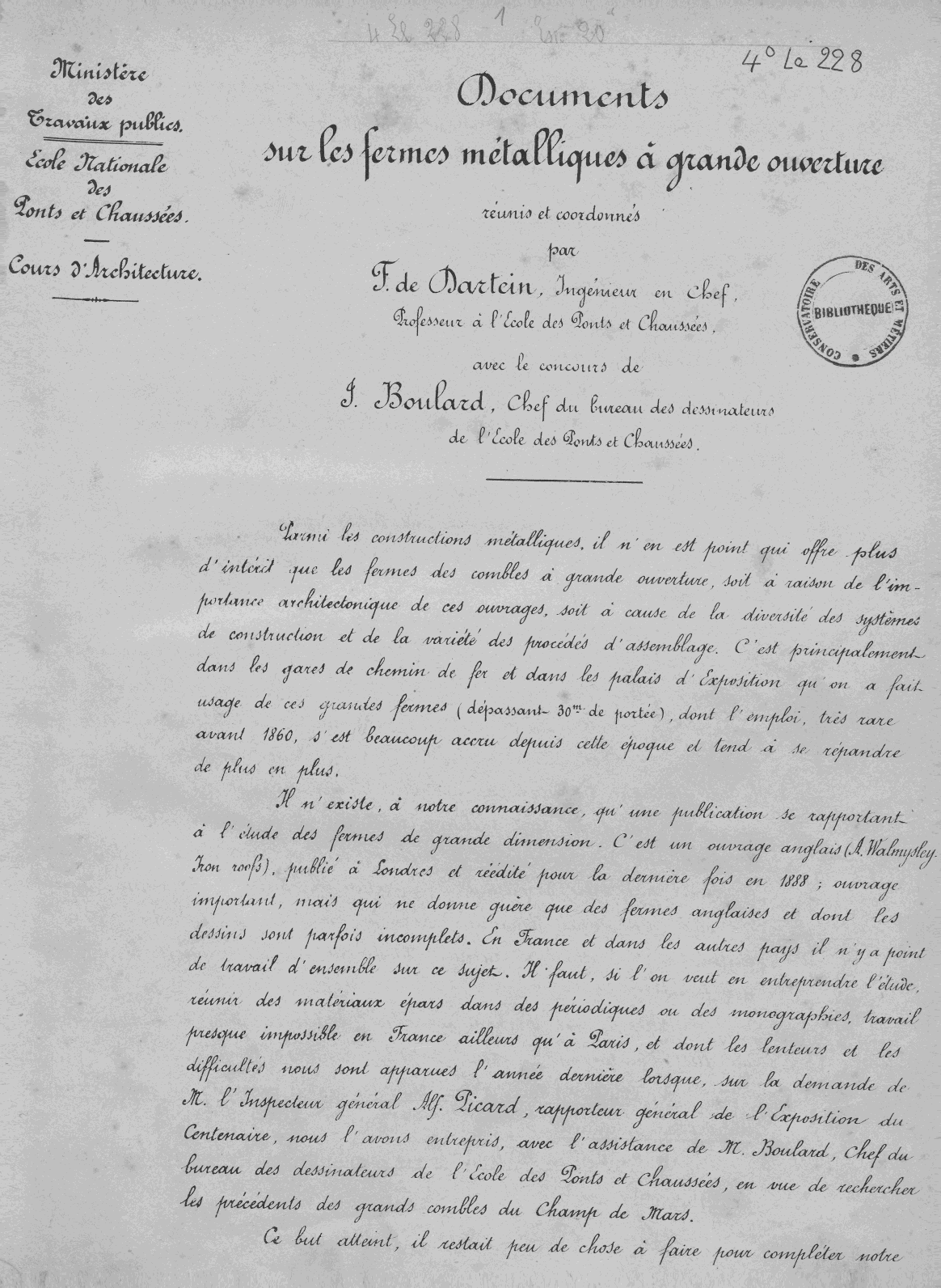 Page de titre du 4LE228