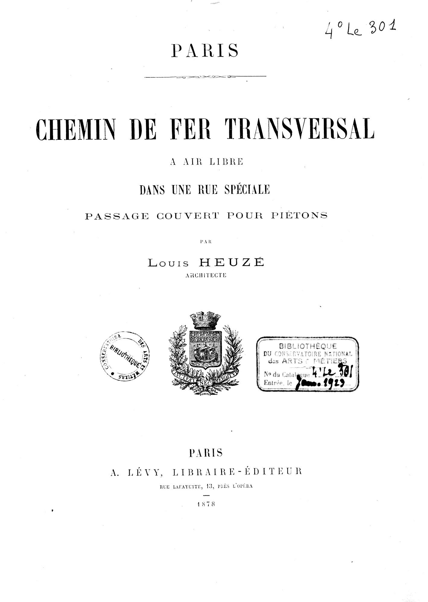 Page de titre du 4LE301